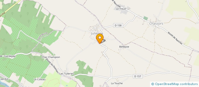 localisation de l'entreprise MADAME CATHERINE BERNARD à JULIENNE