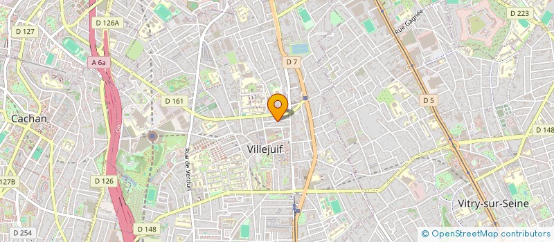 localisation de l'entreprise MADAME CATHERINE BERNARD  VILLEJUIF