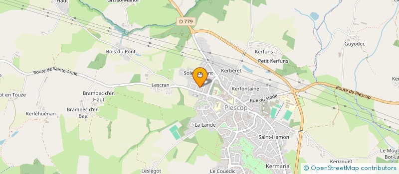 localisation de l'entreprise MADAME CATHERINE BERNARD  PLESCOP