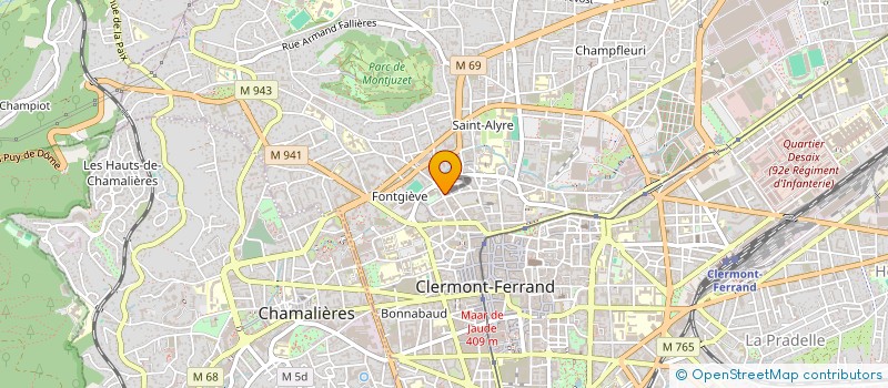 localisation de l'entreprise MADAME CATHERINE BERNAT  CLERMONT-FERRAND