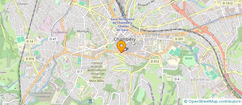 localisation de l'entreprise MADAME CATHERINE BERNATI  CHAMBERY