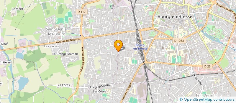 localisation de l'entreprise MADAME CATHERINE BERNOUD  SAINT-DENIS-LES-BOURG