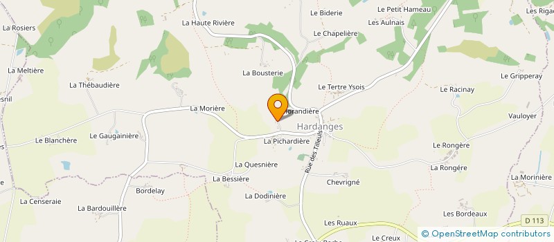 localisation de l'entreprise MADAME CATHERINE BERQUER  HARDANGES