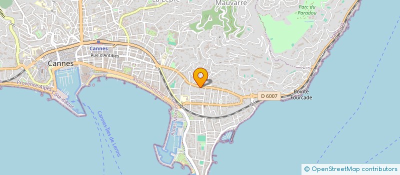 localisation de l'entreprise MADAME CATHERINE BERR à CANNES