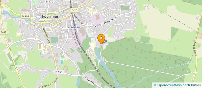 localisation de l'entreprise MADAME CATHERINE BERTAUX  FOURMIES