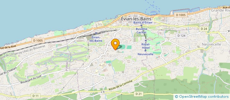 localisation de l'entreprise MADAME CATHERINE BERTHIER  EVIAN-LES-BAINS