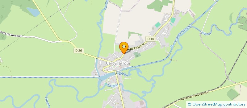 localisation de l'entreprise MADAME CATHERINE BERTHIER  CERCY-LA-TOUR