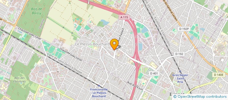 localisation de l'entreprise MADAME CATHERINE BERTRAND  LE PLESSIS-BOUCHARD