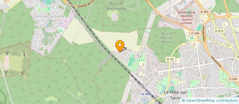 localisation de l'entreprise MADAME CATHERINE BERTRAND  LE MEE-SUR-SEINE