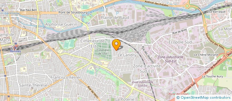 localisation de l'entreprise MADAME CATHERINE BERTRAND  RENNES