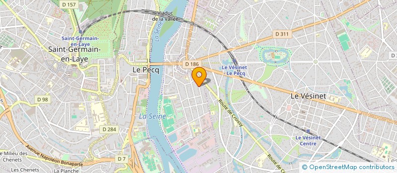 localisation de l'entreprise MADAME CATHERINE BESNARD  LE PECQ