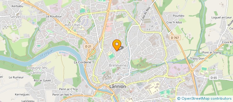 localisation de l'entreprise MADAME CATHERINE BESNARD  LANNION