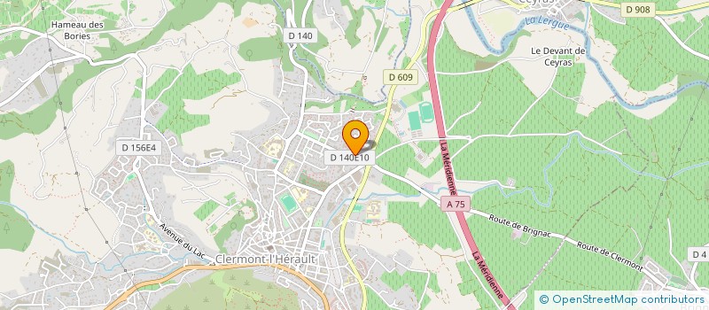 localisation de l'entreprise MADAME CATHERINE BIETTE  CLERMONT-L'HERAULT