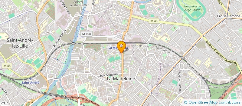 localisation de l'entreprise MADAME CATHERINE BIGEAY à LA MADELEINE