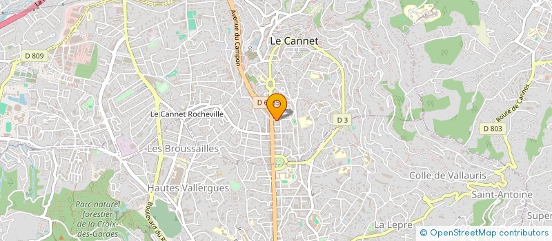 localisation de l'entreprise MADAME CATHERINE BIGOT à LE CANNET