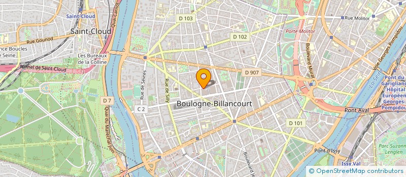 localisation de l'entreprise MADAME CATHERINE BINDER  BOULOGNE-BILLANCOURT