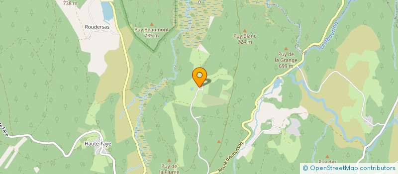 localisation de l'entreprise MADAME CATHERINE BIOULOUX  ROYERE-DE-VASSIVIERE