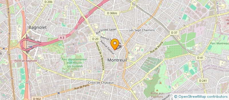 localisation de l'entreprise MADAME CATHERINE BIZOUARD à MONTREUIL