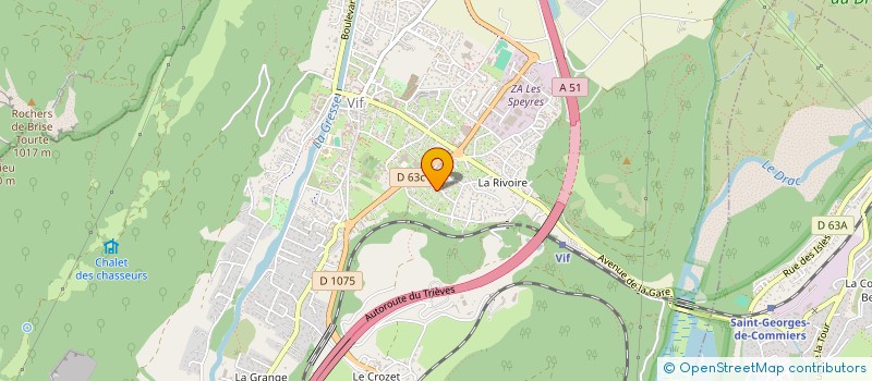 localisation de l'entreprise MADAME CATHERINE BLANC à VIF