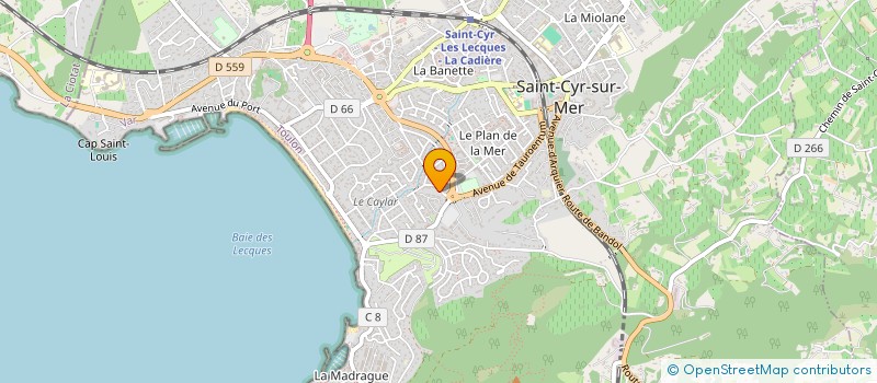 localisation de l'entreprise MADAME CATHERINE BLANCHE à SAINT-CYR-SUR-MER
