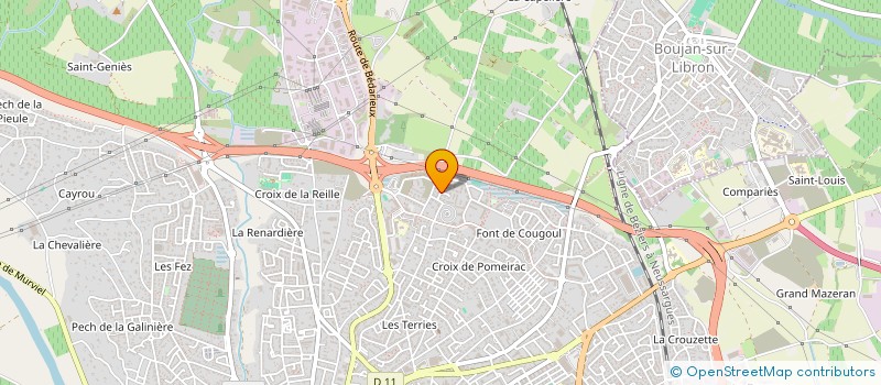 localisation de l'entreprise MADAME CATHERINE BLANCHET  BEZIERS