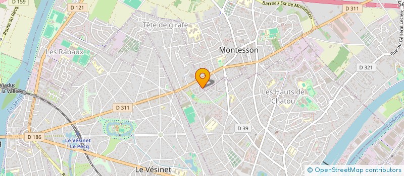 localisation de l'entreprise MADAME CATHERINE BLED  CHATOU