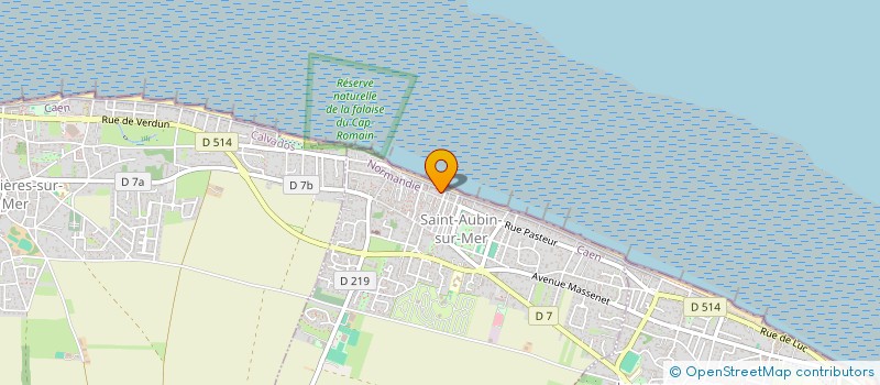 localisation de l'entreprise MADAME CATHERINE BOCAZO  SAINT-AUBIN-SUR-MER