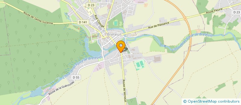 localisation de l'entreprise MADAME CATHERINE BOCQUET  BRETEUIL