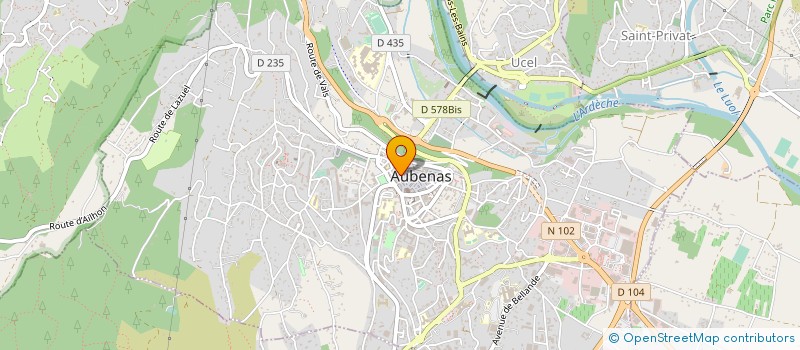 localisation de l'entreprise MADAME CATHERINE BOEUF à AUBENAS