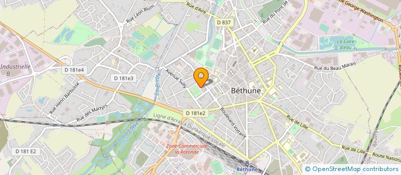 localisation de l'entreprise MADAME CATHERINE BOIDOT  BETHUNE