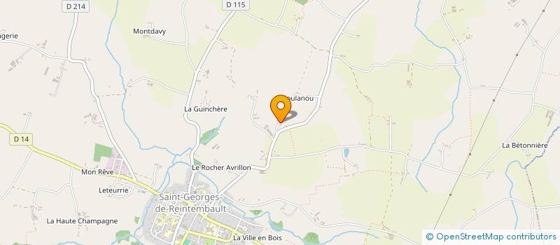 localisation de l'entreprise MADAME CATHERINE BOISMARTEL  SAINT-GEORGES-DE-REINTEMBAULT