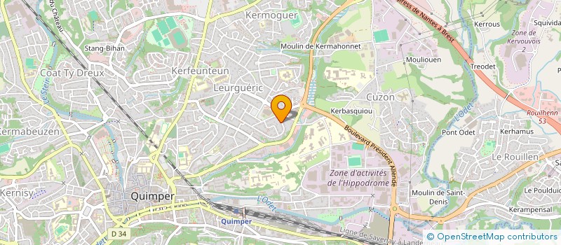 localisation de l'entreprise MADAME CATHERINE BOISSE  QUIMPER