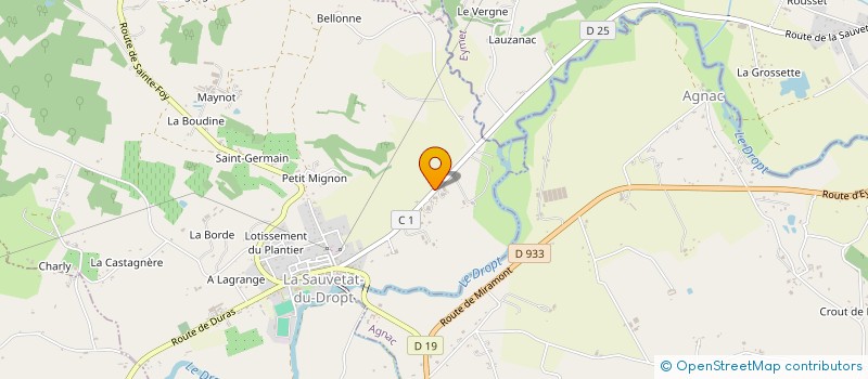 localisation de l'entreprise MADAME CATHERINE BOIVENT  LA SAUVETAT-DU-DROPT