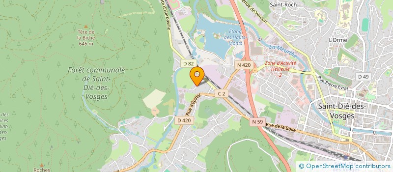 localisation de l'entreprise MADAME CATHERINE BOLLE  SAINT-DIE-DES-VOSGES
