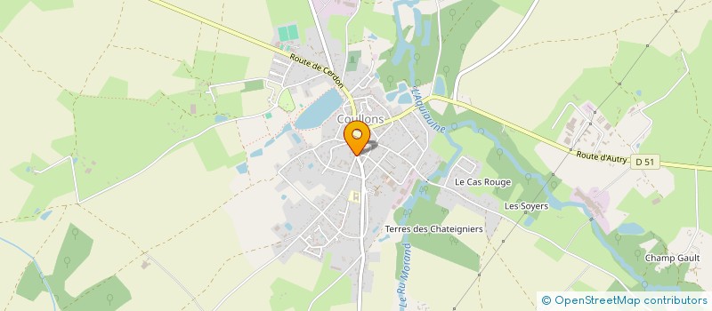 localisation de l'entreprise MADAME CATHERINE BOMBERAULT à COULLONS