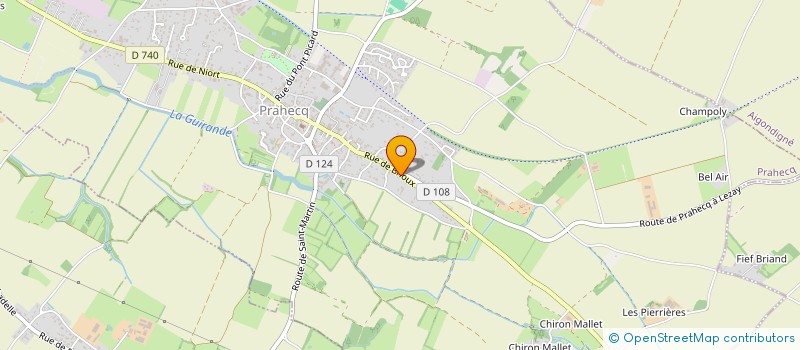 localisation de l'entreprise MADAME CATHERINE BONNAUD  PRAHECQ