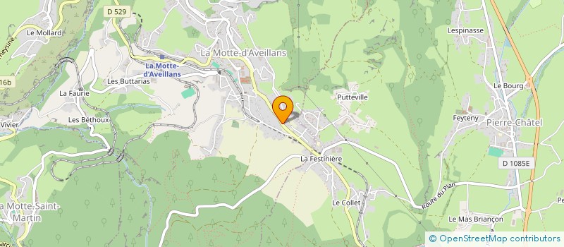 localisation de l'entreprise MADAME CATHERINE BONNET  LA MOTTE-D'AVEILLANS