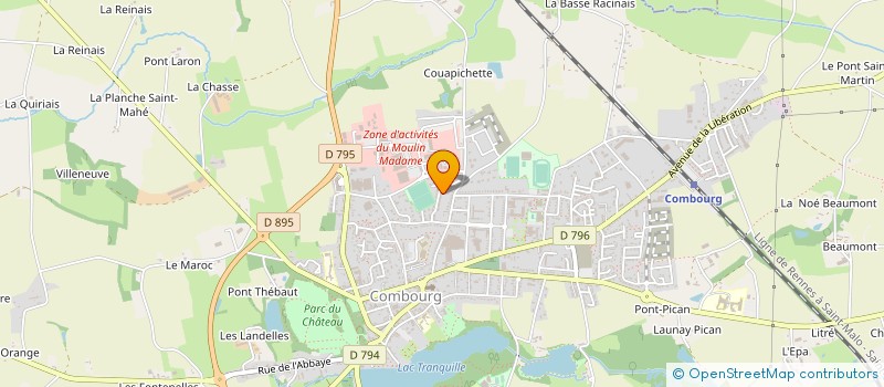 localisation de l'entreprise MADAME CATHERINE BONNETE  COMBOURG