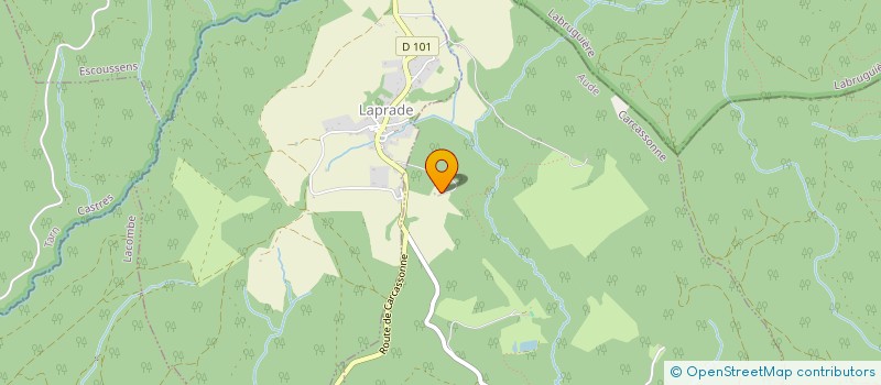 localisation de l'entreprise MADAME CATHERINE BONNEVILLE  CUXAC-CABARDES