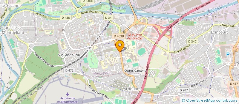 localisation de l'entreprise MADAME CATHERINE BONNOT  MONTBELIARD