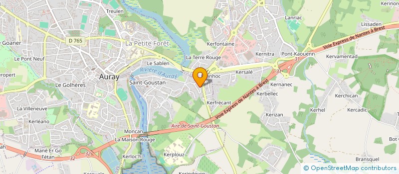 localisation de l'entreprise MADAME CATHERINE BONTHOUX à AURAY