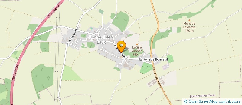 localisation de l'entreprise MADAME CATHERINE BORDELLY  BONNEUIL-LES-EAUX