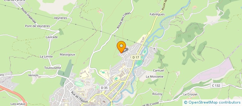 localisation de l'entreprise MADAME CATHERINE BORDES à AURILLAC