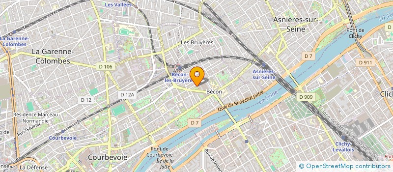 localisation de l'entreprise MADAME CATHERINE BORSI à COURBEVOIE