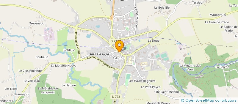 localisation de l'entreprise MADAME CATHERINE BOUCHARD à GUER