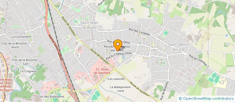 localisation de l'entreprise MADAME CATHERINE BOUCHARD à SAINT-DENIS-EN-VAL