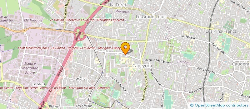 localisation de l'entreprise MADAME CATHERINE BOUCHE DE VITRAY  MERIGNAC