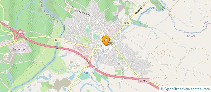 localisation de l'entreprise MADAME CATHERINE BOUDOT  GIGNAC