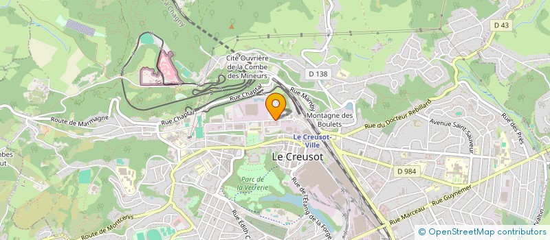localisation de l'entreprise MADAME CATHERINE BOUILLENNE à LE CREUSOT
