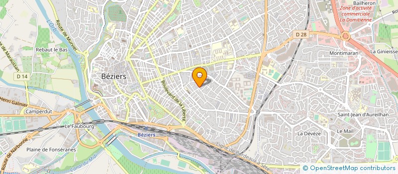 localisation de l'entreprise MADAME CATHERINE BOULET  BEZIERS